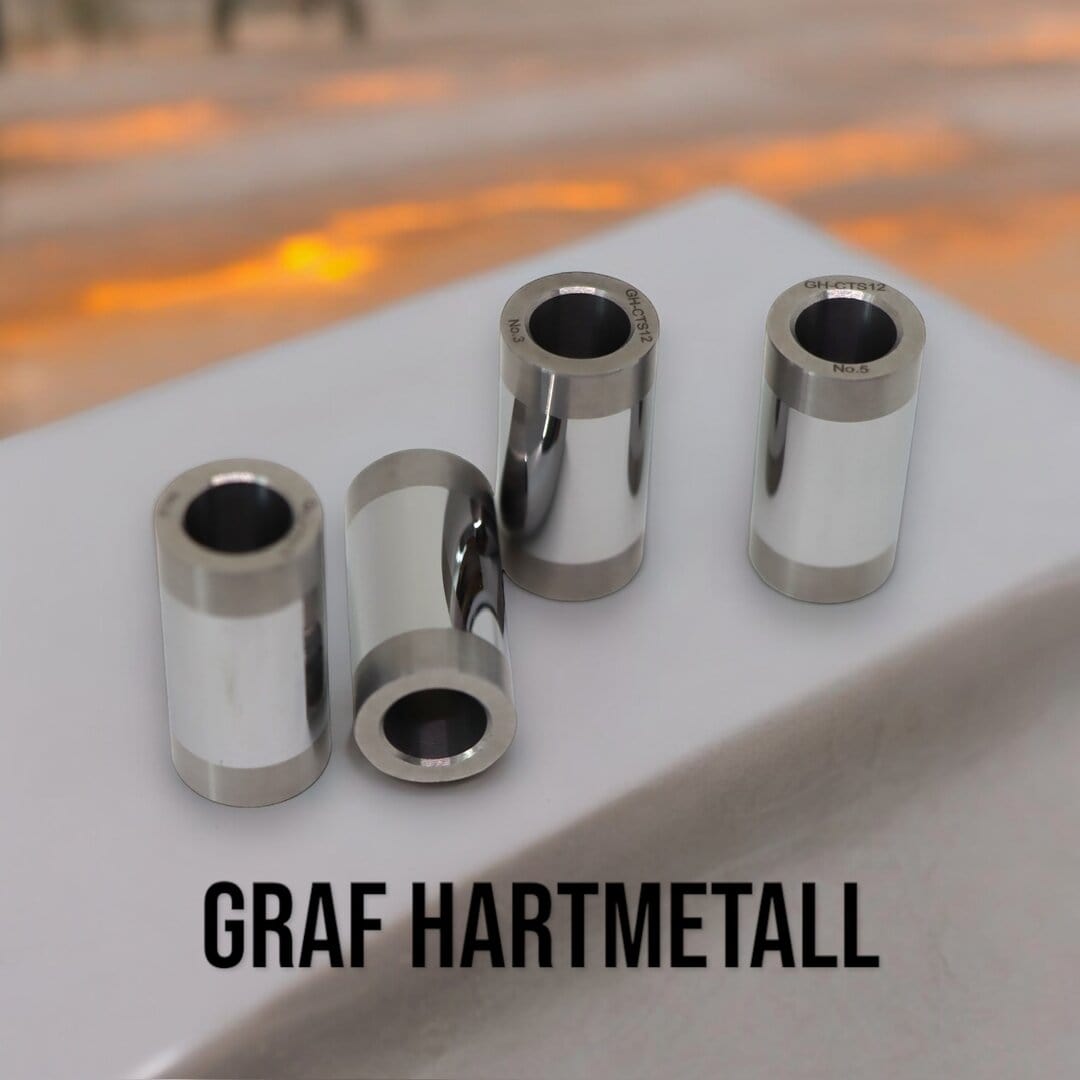 Vier Walzrollen von Graf Hartmetall